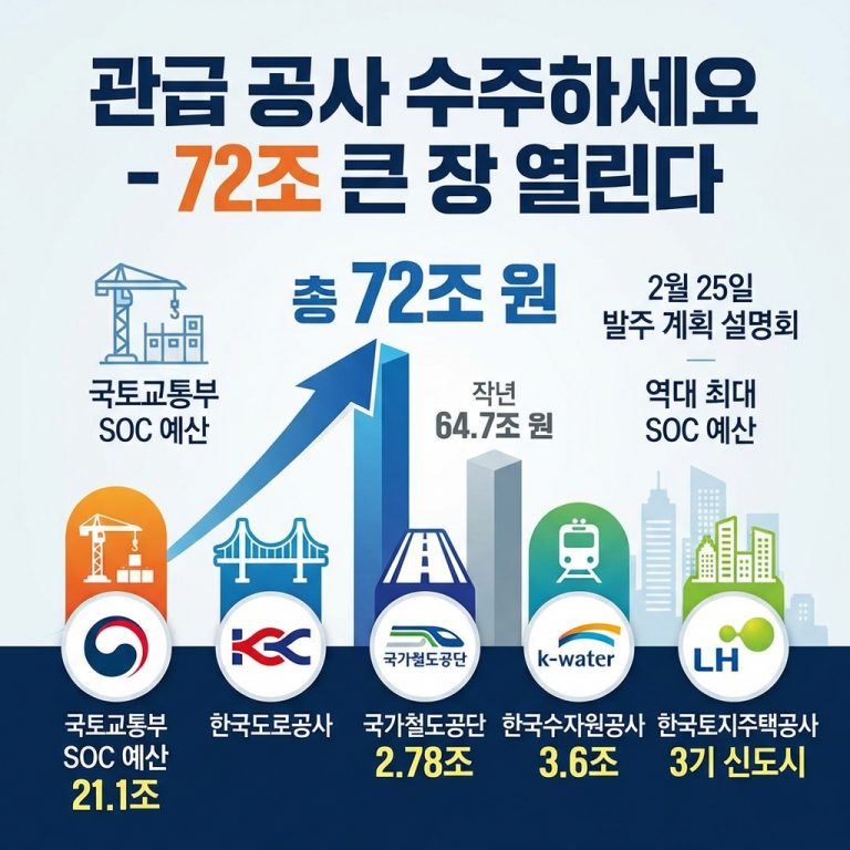 [건설]“관급 공사 수주하세요”… 72조 큰 장 열린다