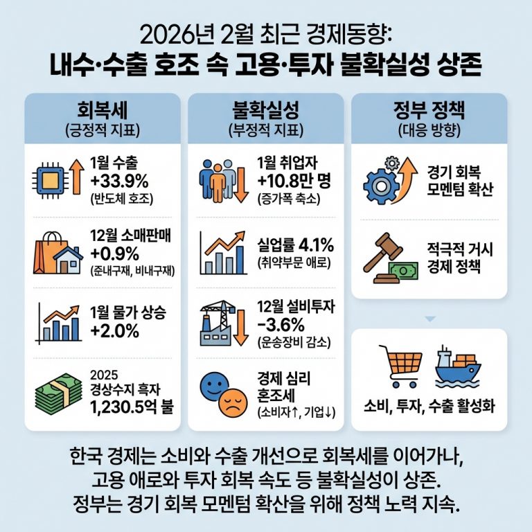 [경제]2026년 2월 최근 경제동향